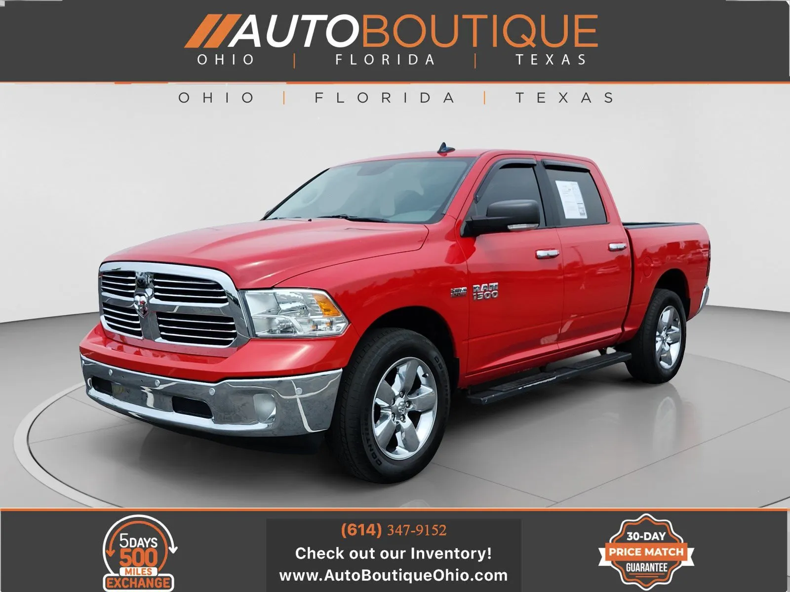 Red 2017 Ram 1500 Big Horn for sale in Columbus, OH