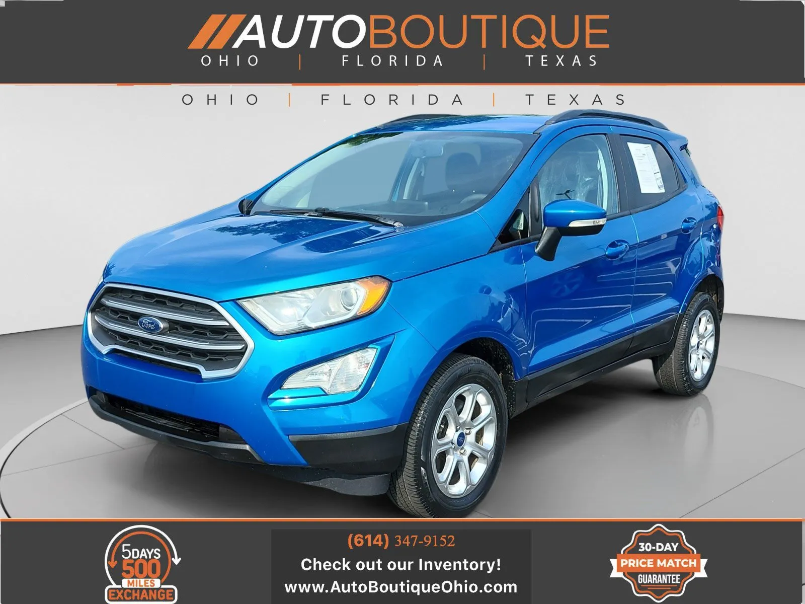 Blue 2020 Ford EcoSport SE for sale in Columbus, OH