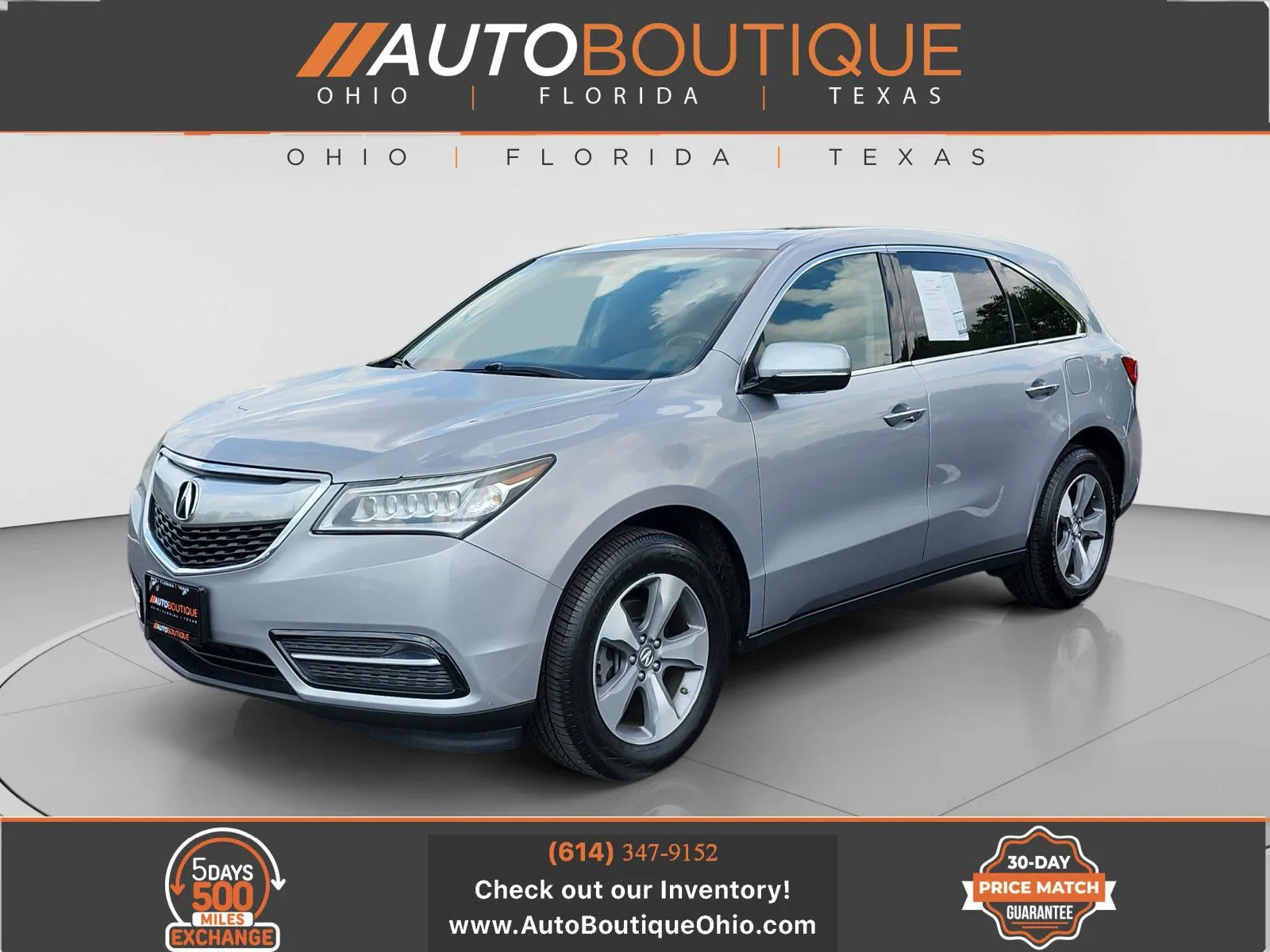 Gray 2016 Acura MDX for sale in Columbus, OH