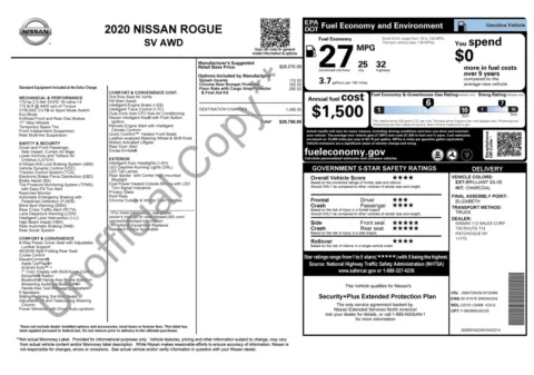 Photos of 2020 Nissan Rogue SV for sale in Columbus, OH at Auto Boutique Ohio
