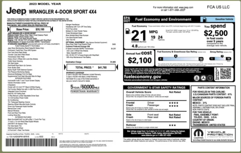 Photos of 2023 Jeep Wrangler Sport for sale in Columbus, OH at Auto Boutique Ohio