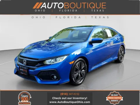 Blue 2018 Honda Civic Hatchback EX for sale in Columbus, OH