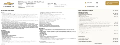 Photos of 2021 Chevrolet Colorado 2WD Work Truck for sale in Columbus, OH at Auto Boutique Ohio