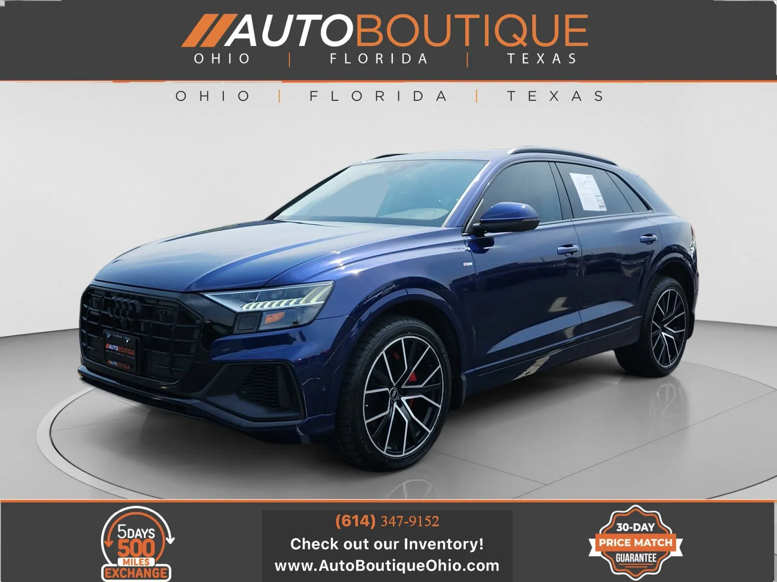 Blue 2023 Audi Q8 Premium Plus for sale in Columbus, OH