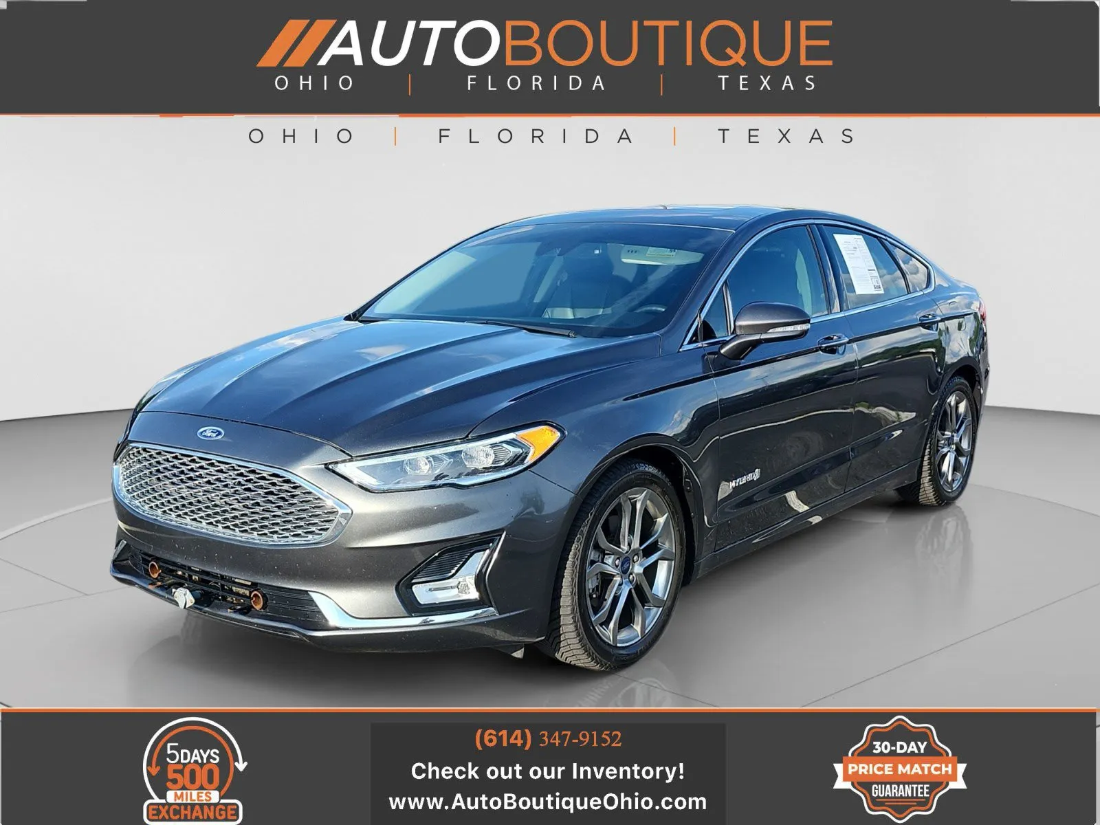 Gray 2019 Ford Fusion Hybrid Titanium for sale in Columbus, OH