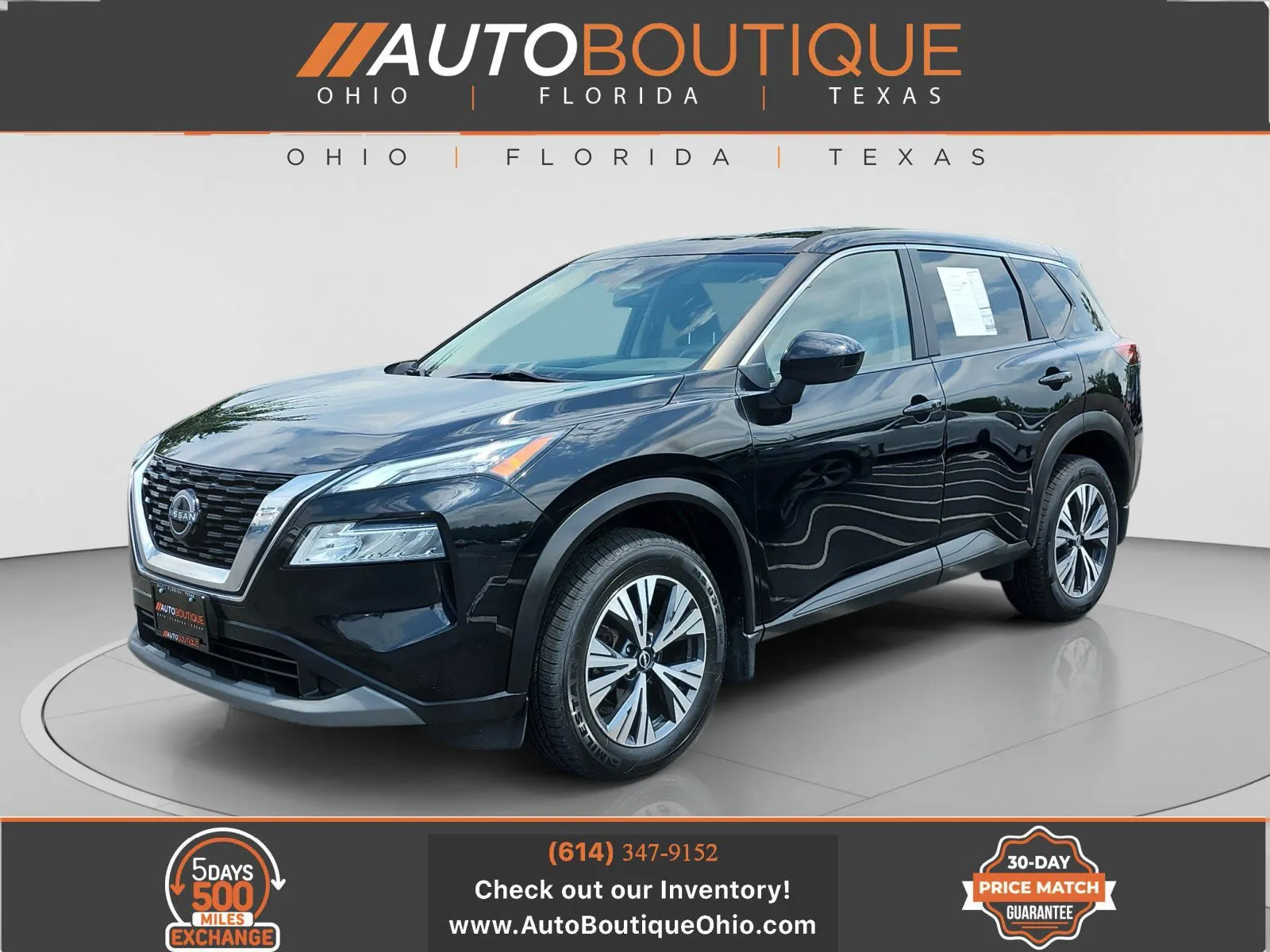 Black 2023 Nissan Rogue SV for sale in Columbus, OH