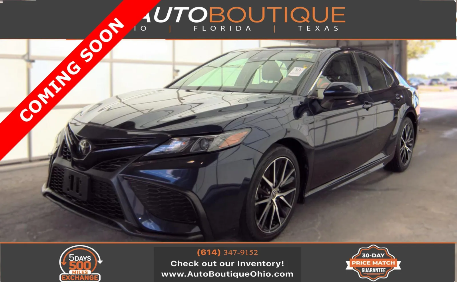 Blue 2021 Toyota Camry SE for sale in Columbus, OH