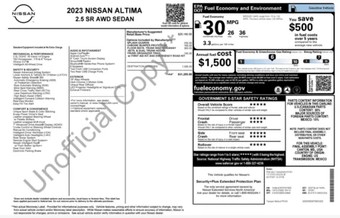 Photos of 2023 Nissan Altima 2.5 SR for sale in Columbus, OH at Auto Boutique Ohio