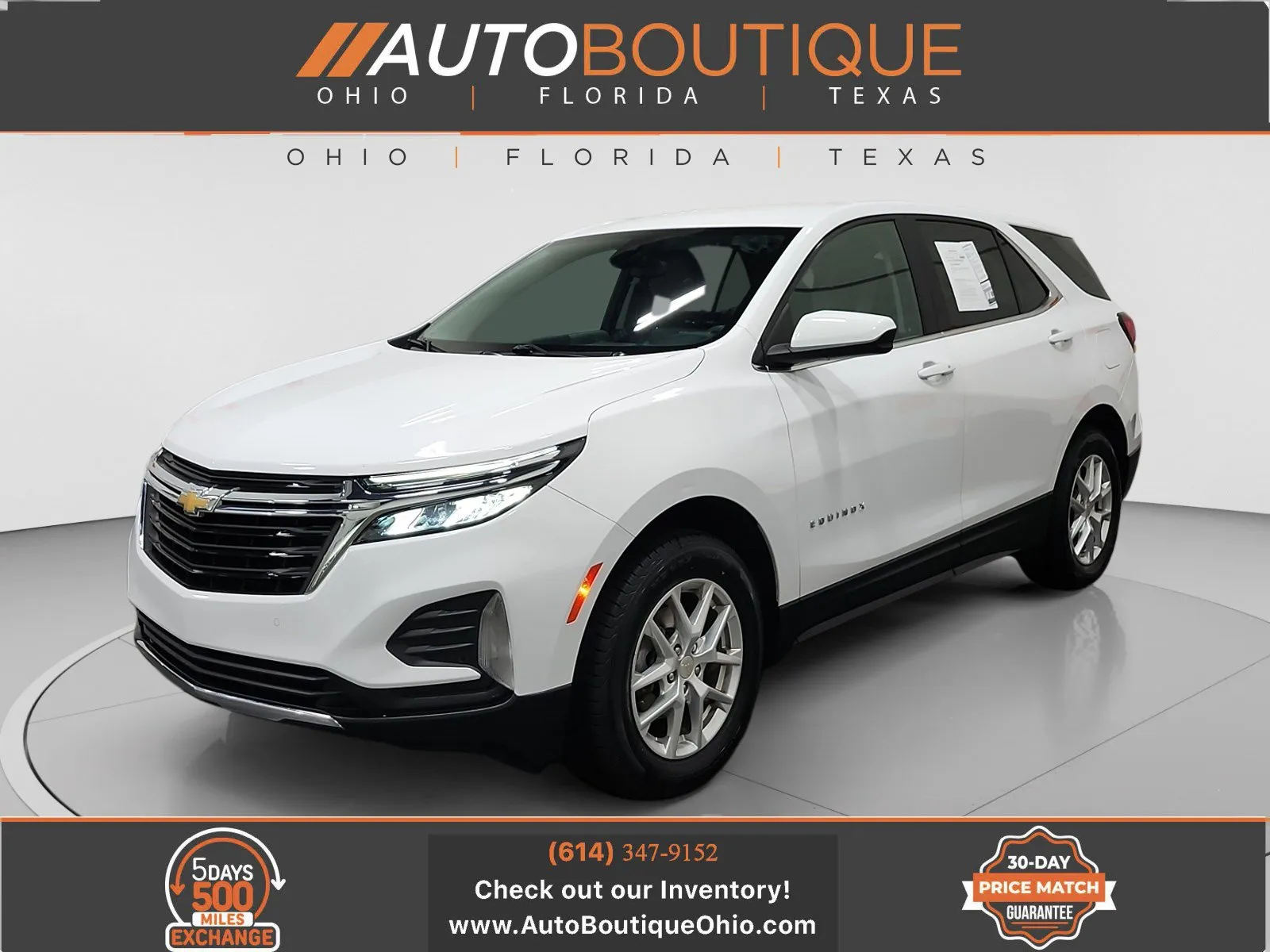 White 2022 Chevrolet Equinox LT for sale in Columbus, OH