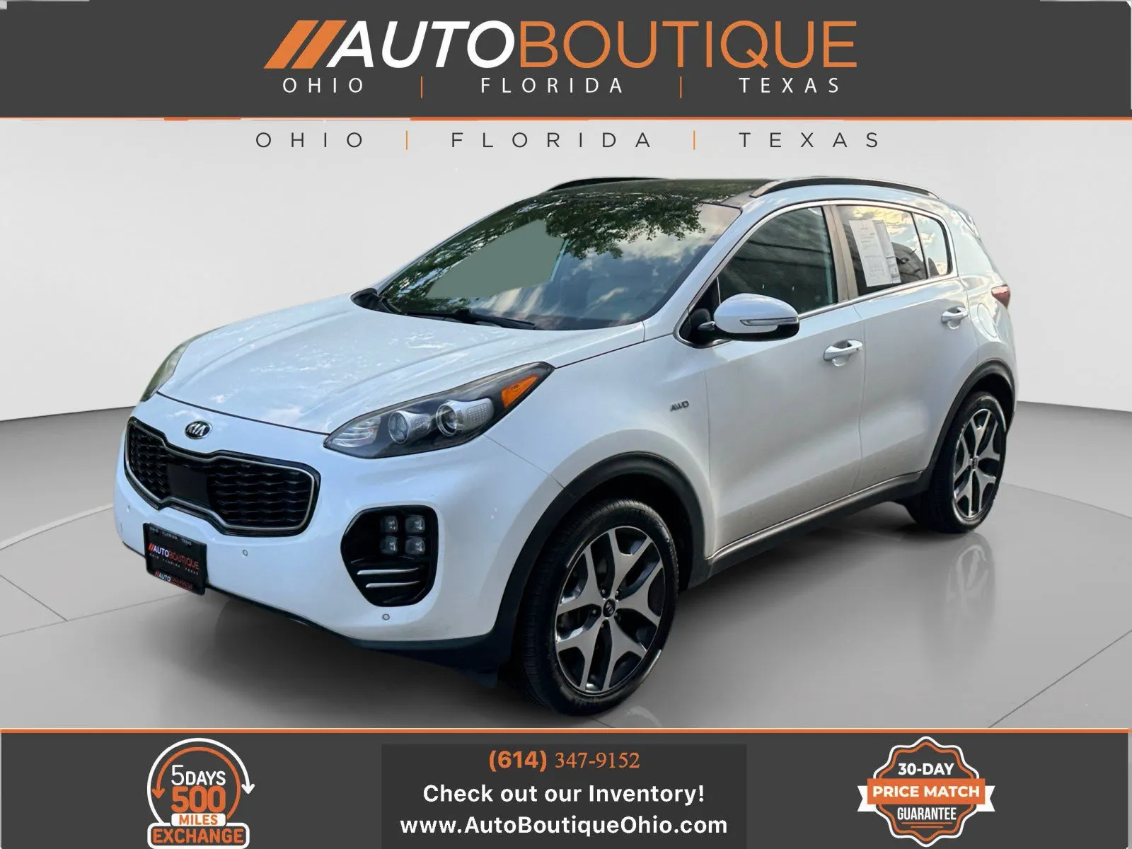 White 2018 Kia Sportage SX Turbo for sale in Columbus, OH
