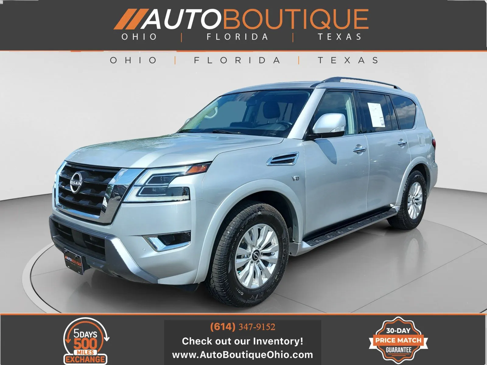 Silver 2022 Nissan Armada SV for sale in Columbus, OH