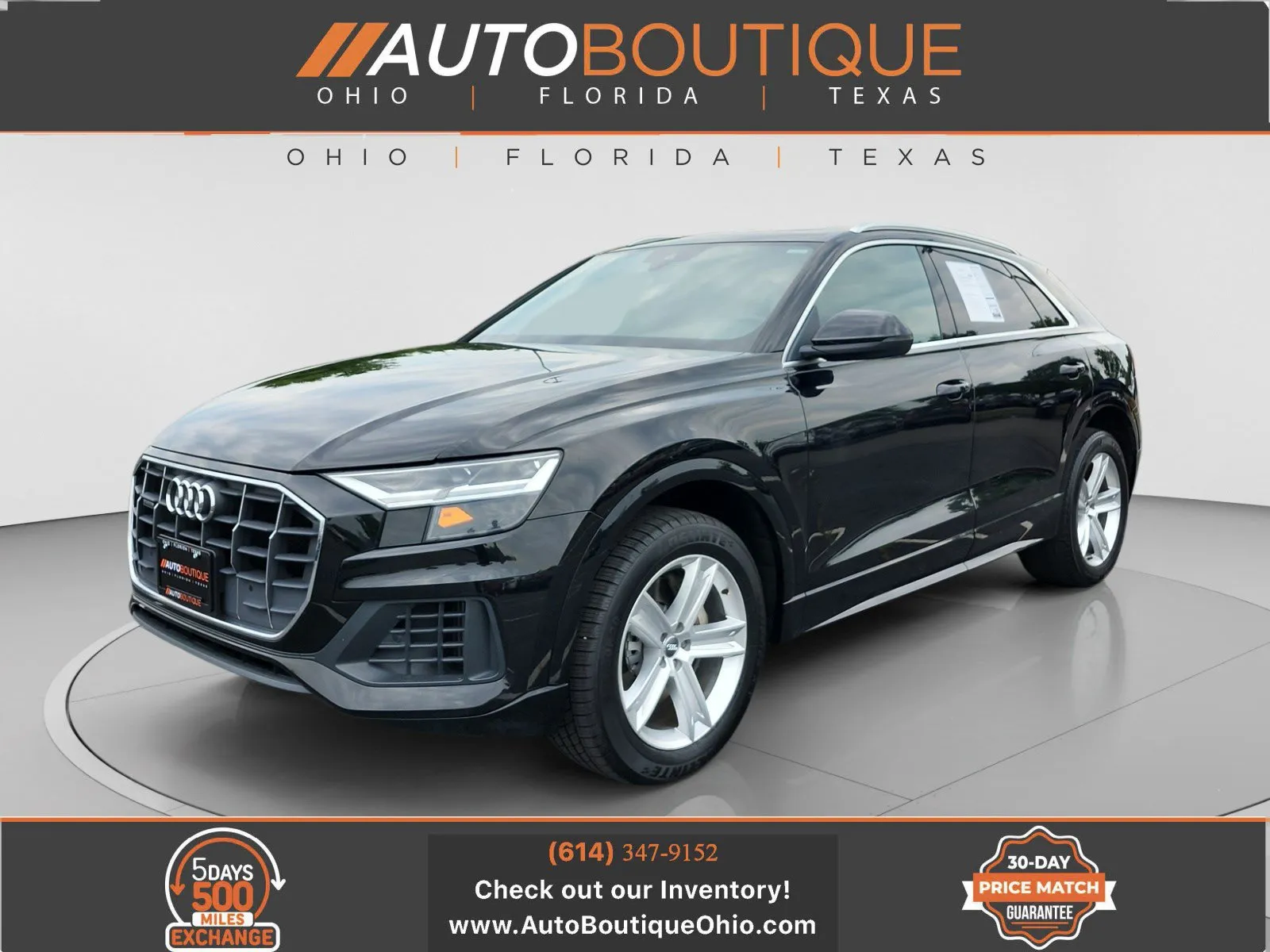 Black 2019 Audi Q8 Premium for sale in Columbus, OH