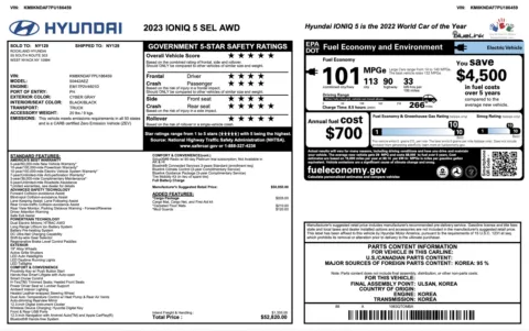 Photos of 2023 Hyundai IONIQ 5 SEL for sale in Columbus, OH at Auto Boutique Ohio