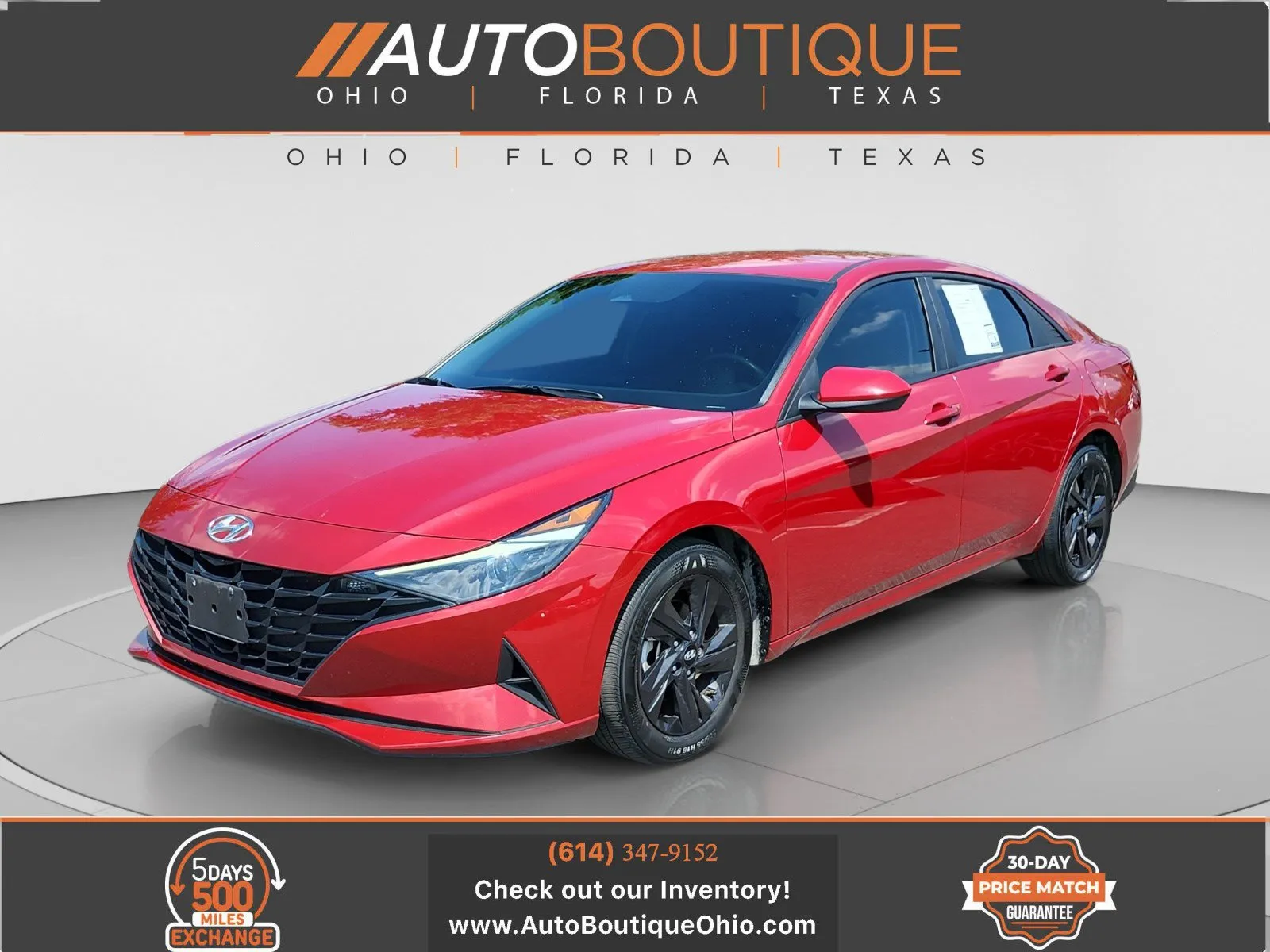 Red 2021 Hyundai Elantra SEL for sale in Columbus, OH