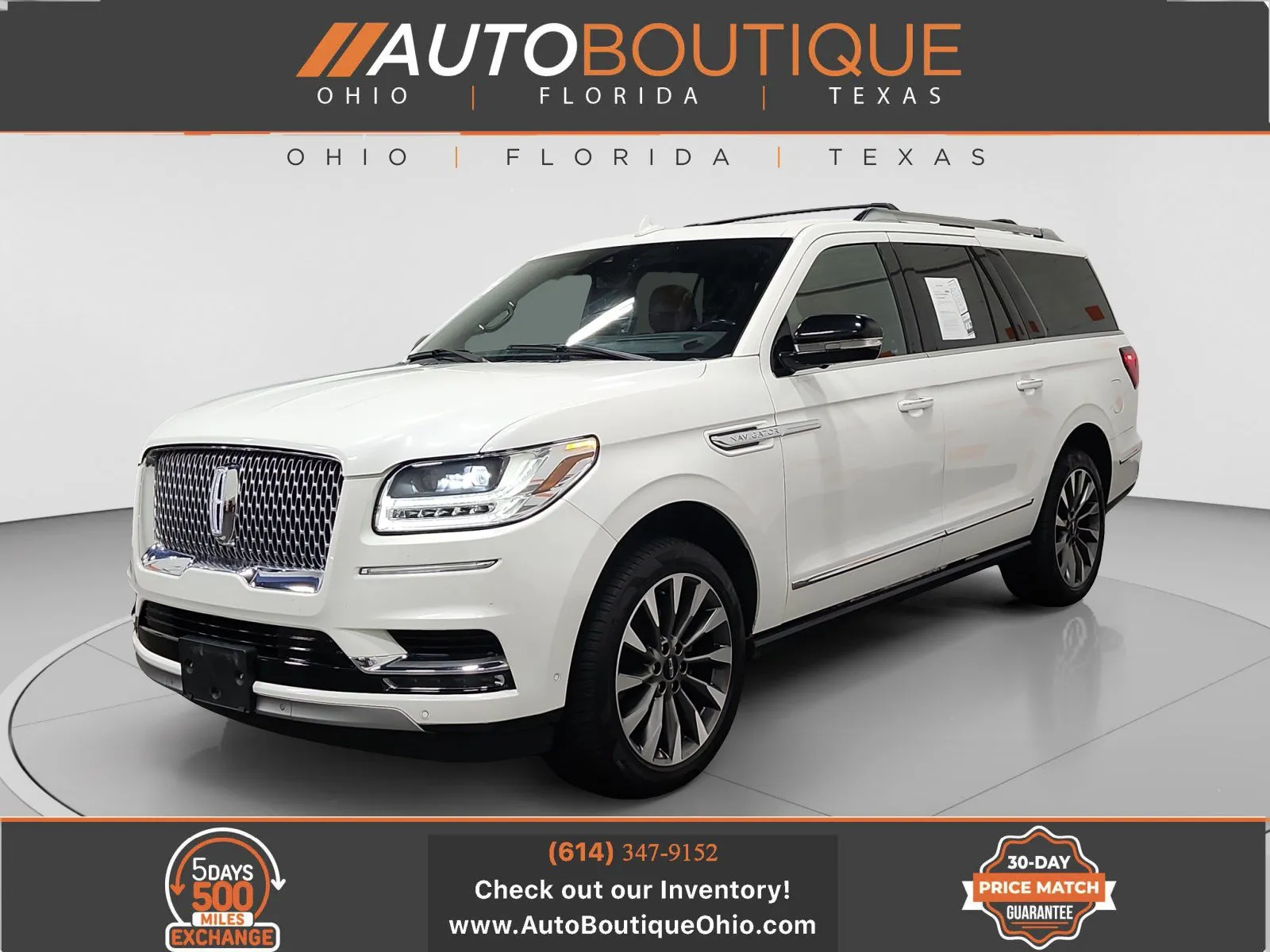 White 2021 Lincoln Navigator L Reserve for sale in Columbus, OH
