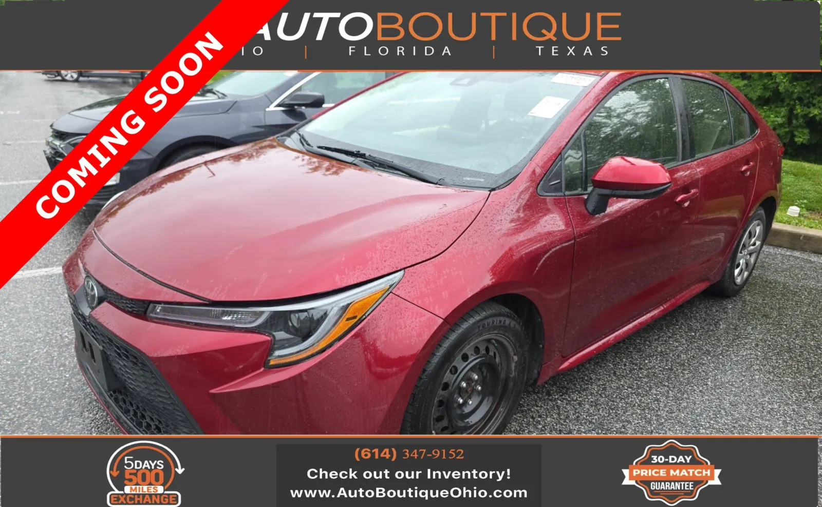 Red 2022 Toyota Corolla LE for sale in Columbus, OH