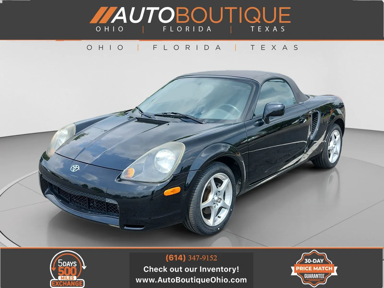 Black 2001 Toyota MR2 Spyder for sale in Columbus, OH