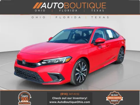 Red 2022 Honda Civic Sedan EX for sale in Columbus, OH