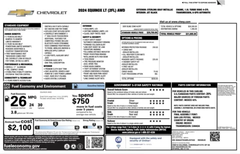 Photos of 2024 Chevrolet Equinox LT for sale in Columbus, OH at Auto Boutique Ohio