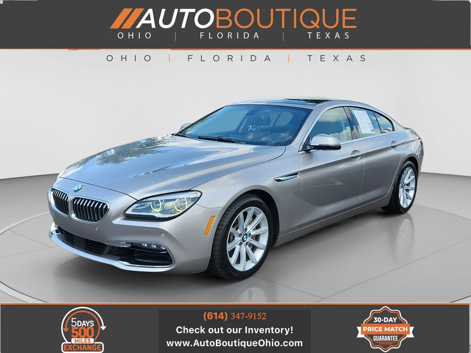 Gray 2016 BMW 6 Series 640i for sale in Columbus, OH