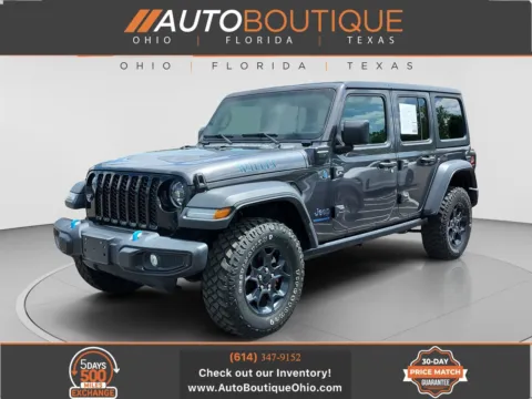 Gray 2023 Jeep Wrangler 4xe Willys 4xe for sale in Columbus, OH