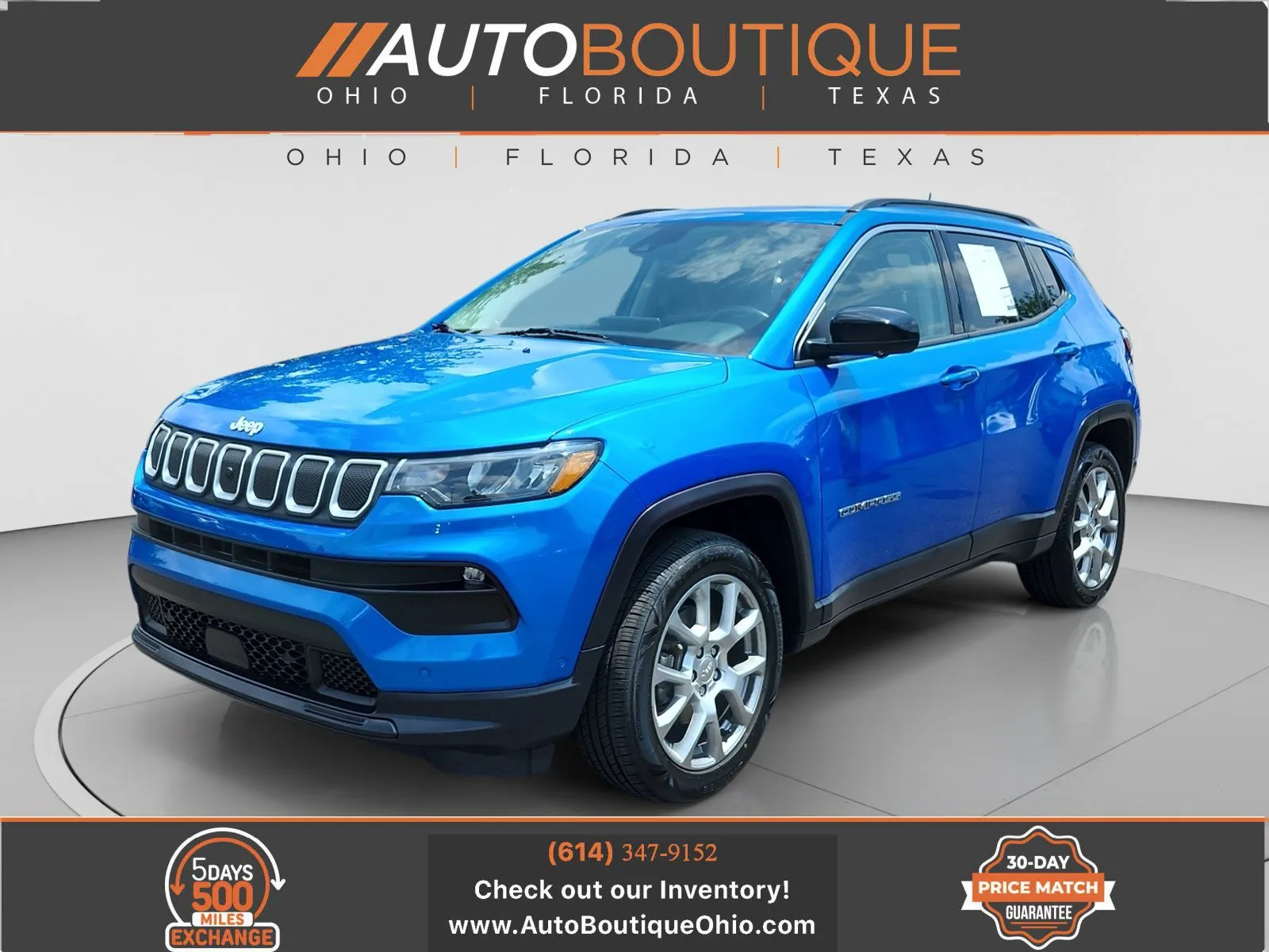 Blue 2022 Jeep Compass Latitude Lux for sale in Columbus, OH