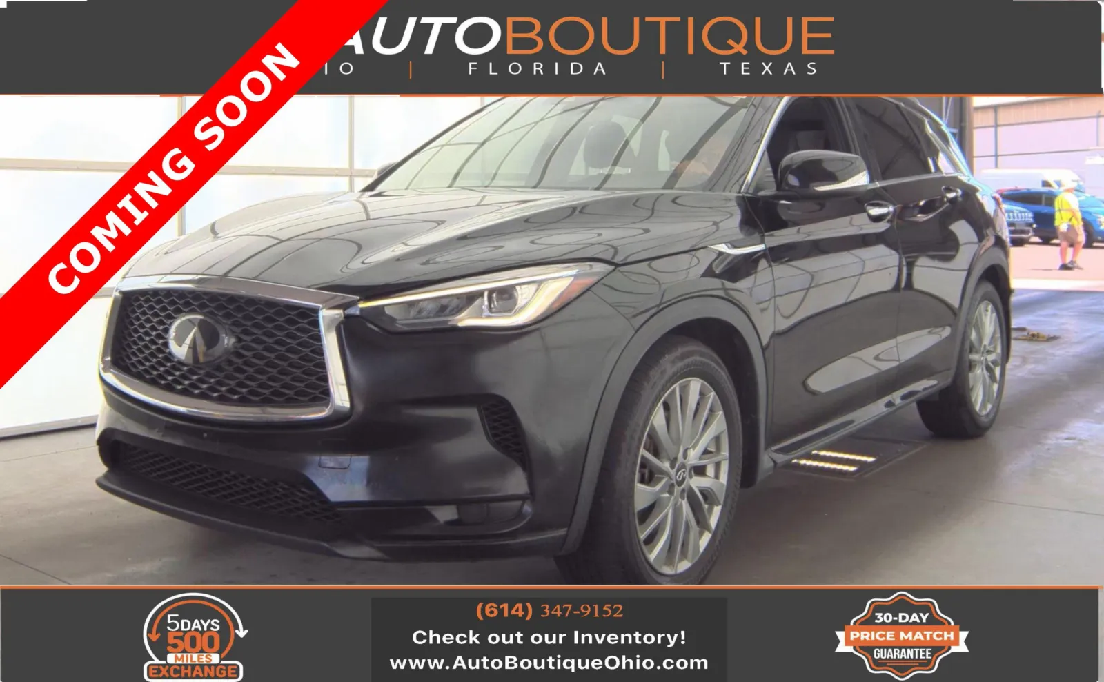 Black 2023 INFINITI QX50 LUXE for sale in Columbus, OH