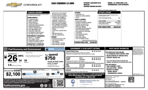 Photos of 2024 Chevrolet Equinox LS for sale in Columbus, OH at Auto Boutique Ohio