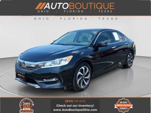 Black 2017 Honda Accord Sedan EX-L V6 for sale in Columbus, OH