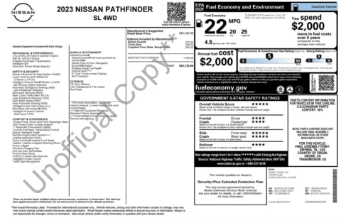 Photos of 2023 Nissan Pathfinder SL for sale in Columbus, OH at Auto Boutique Ohio