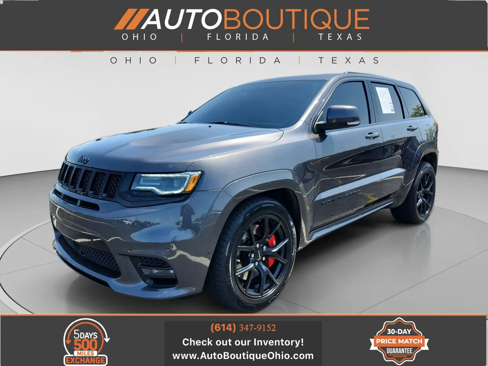 Gray 2021 Jeep Grand Cherokee SRT for sale in Columbus, OH