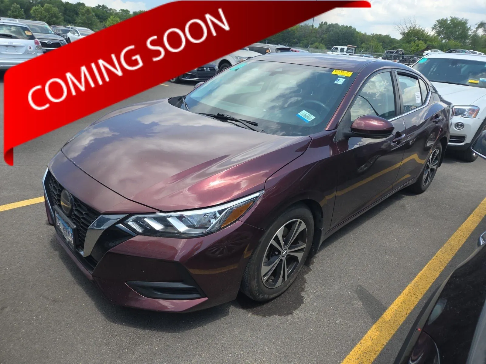 Red 2020 Nissan Sentra SV for sale in Columbus, OH