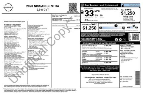 Photos of 2020 Nissan Sentra S for sale in Columbus, OH at Auto Boutique Ohio