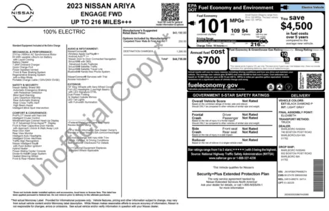 Photos of 2023 Nissan ARIYA ENGAGE for sale in Columbus, OH at Auto Boutique Ohio