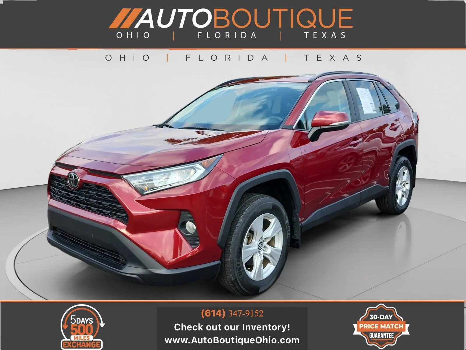 Red 2020 Toyota RAV4 XLE for sale in Columbus, OH