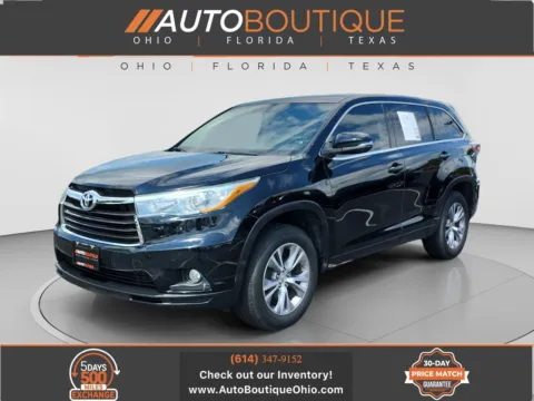 Black 2015 Toyota Highlander LE Plus for sale in Columbus, OH