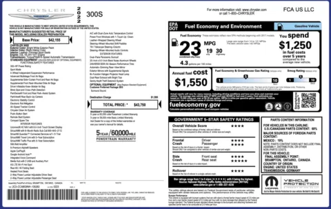 Photos of 2022 Chrysler 300 S for sale in Columbus, OH at Auto Boutique Ohio