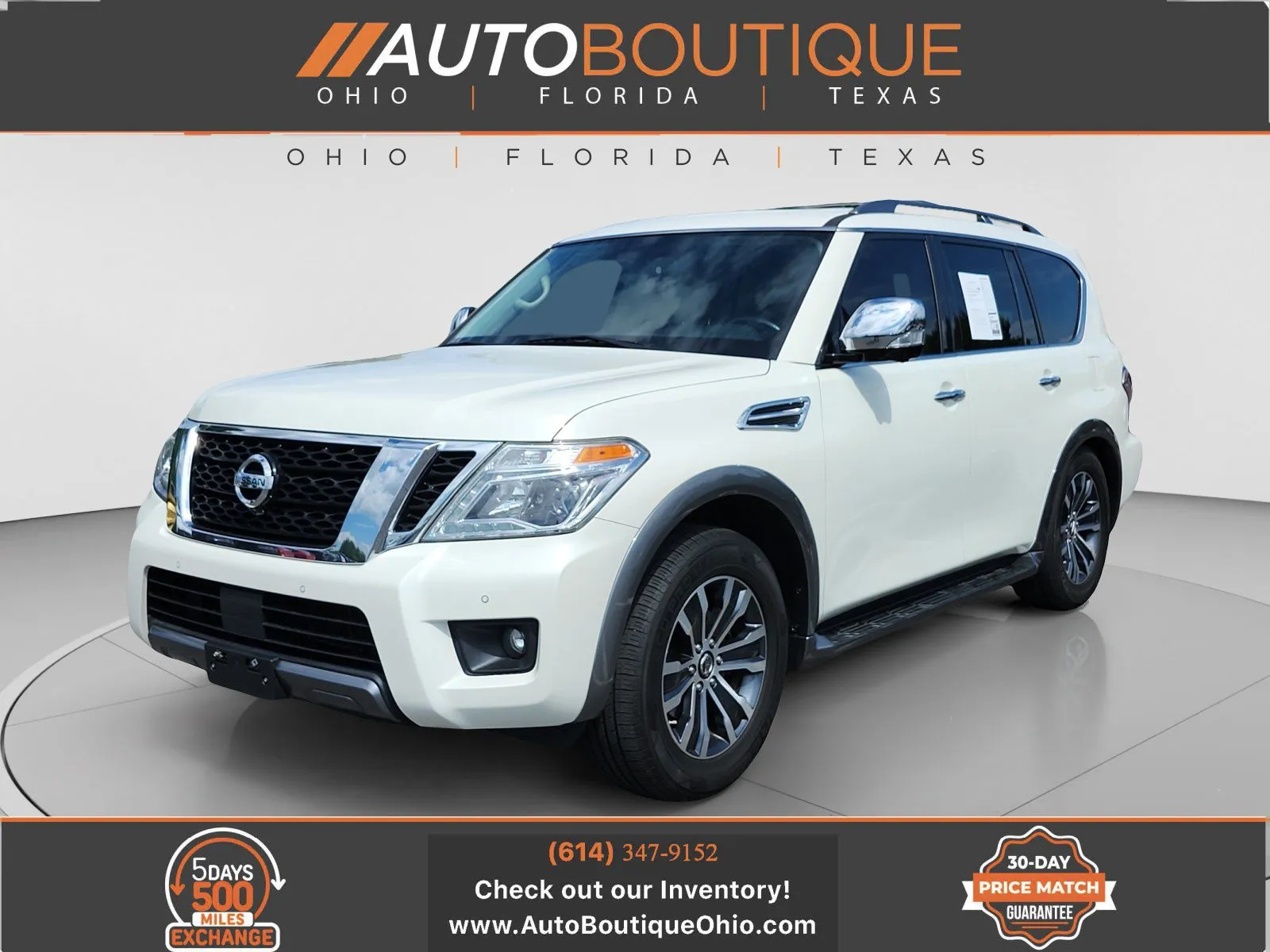 White 2020 Nissan Armada SL for sale in Columbus, OH