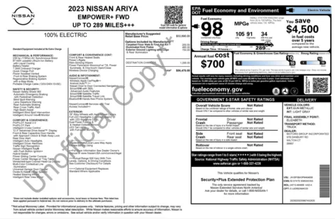 Photos of 2023 Nissan ARIYA EMPOWER+ for sale in Columbus, OH at Auto Boutique Ohio
