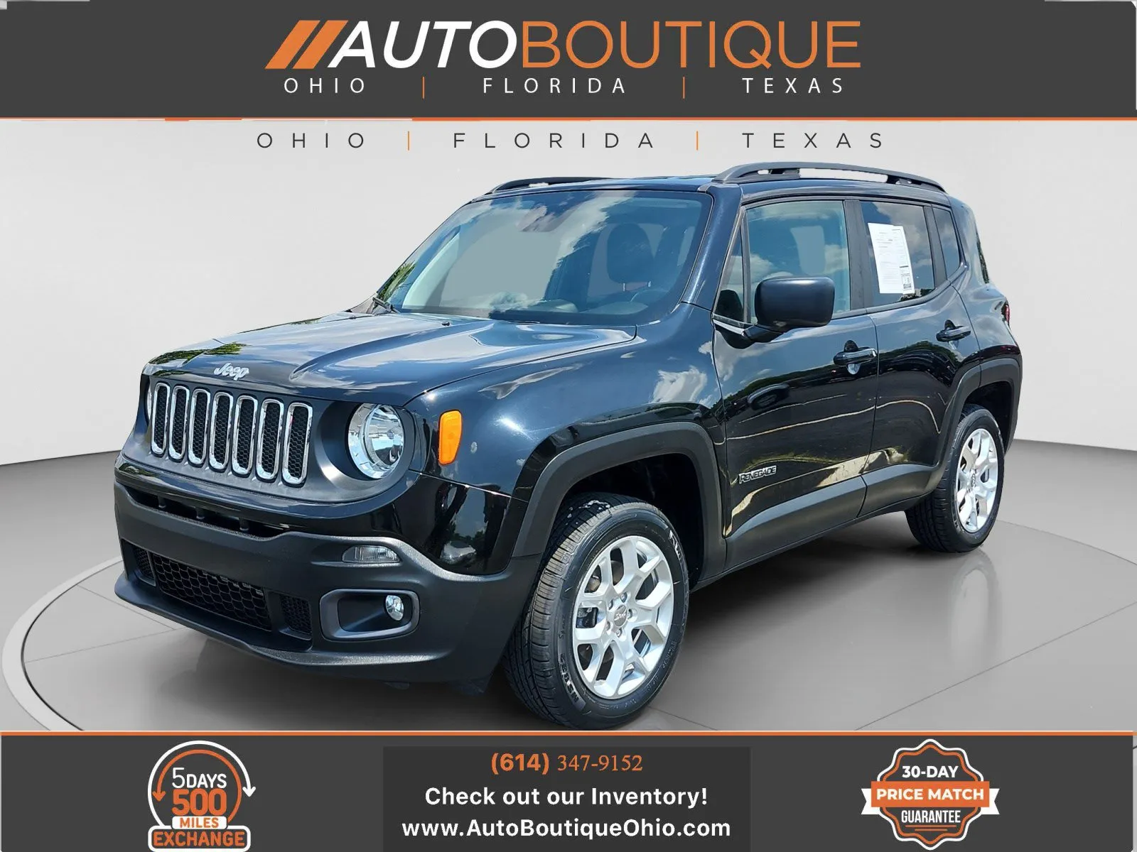 Black 2018 Jeep Renegade Latitude for sale in Columbus, OH