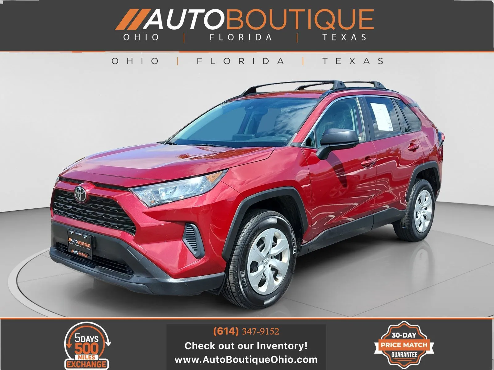 Red 2019 Toyota RAV4 LE for sale in Columbus, OH
