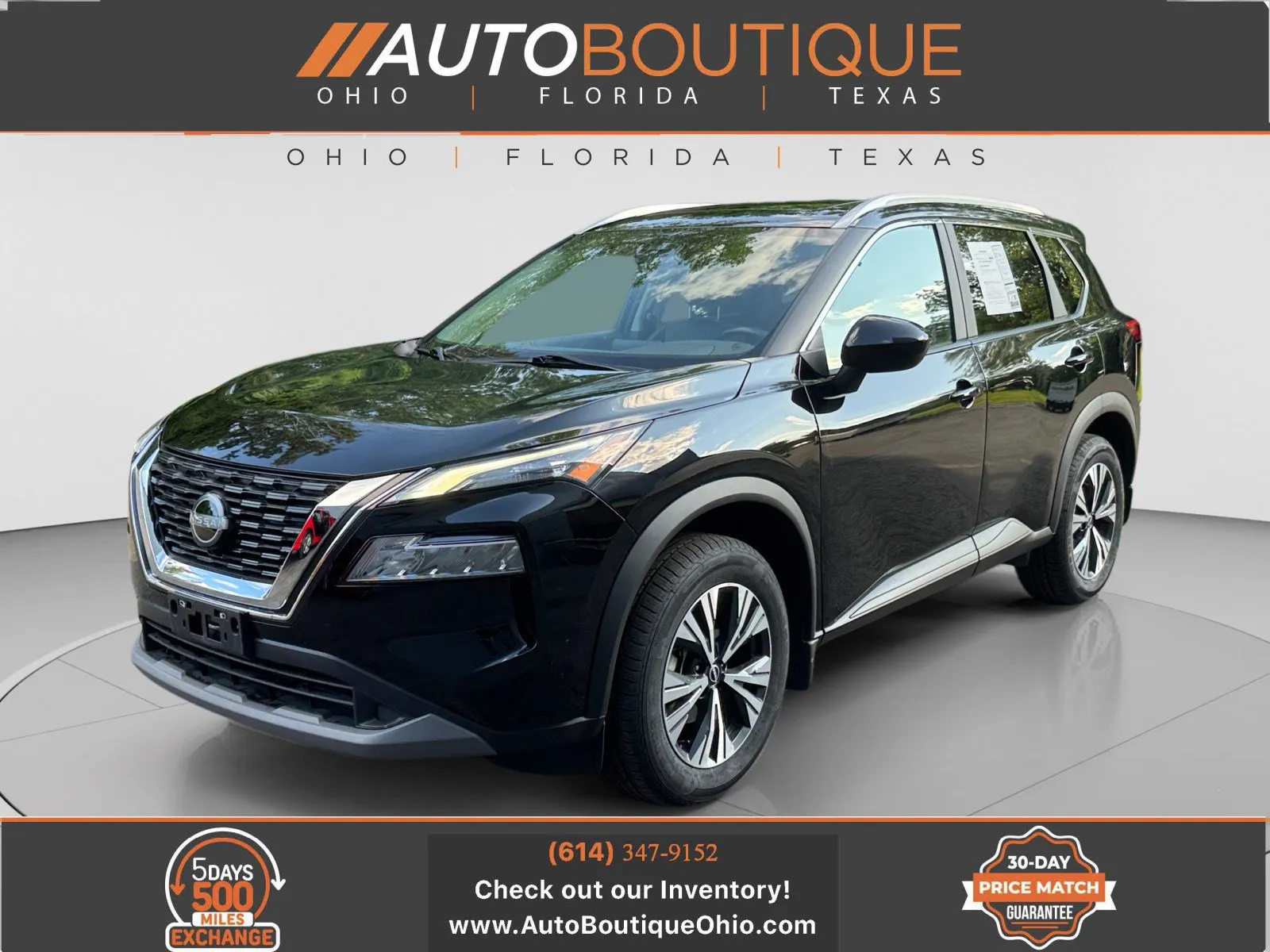 Black 2023 Nissan Rogue SV for sale in Columbus, OH