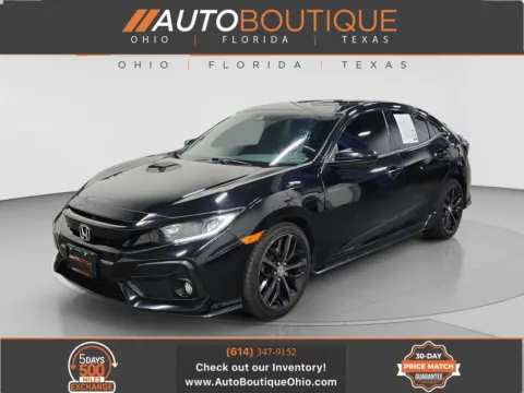 Black 2021 Honda Civic Hatchback Sport for sale in Columbus, OH