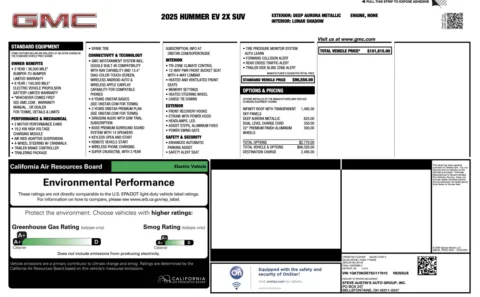 More photos of 2025 GMC HUMMER EV SUV 2X at Auto Boutique Ohio, OH