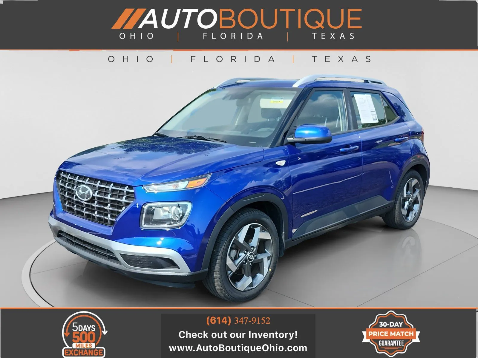 Blue 2022 Hyundai Venue SEL for sale in Columbus, OH