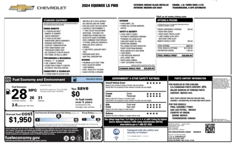 Photos of 2024 Chevrolet Equinox LS for sale in Columbus, OH at Auto Boutique Ohio