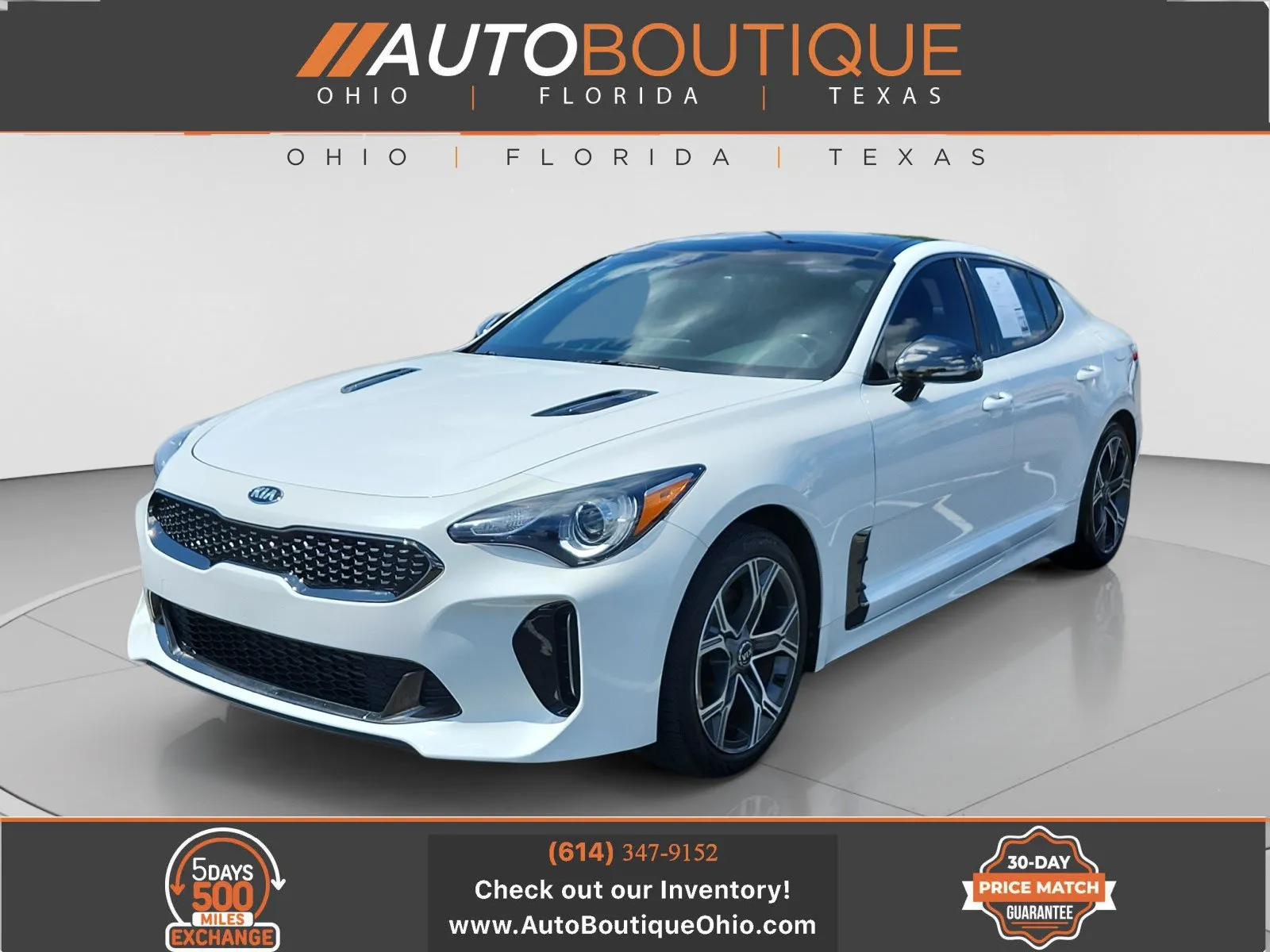 White 2021 Kia Stinger GT-Line for sale in Columbus, OH