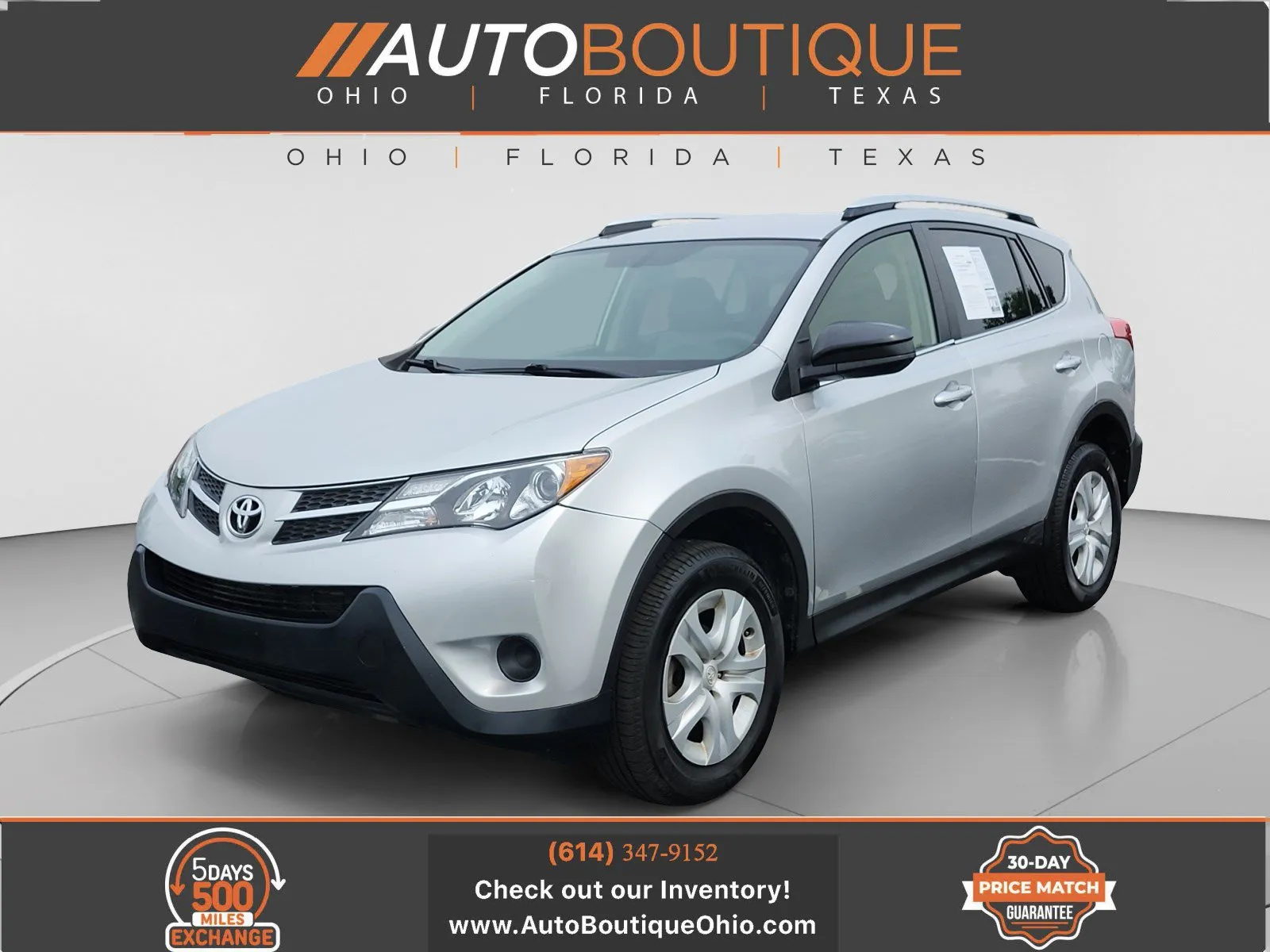 Black 2015 Toyota RAV4 LE for sale in Columbus, OH