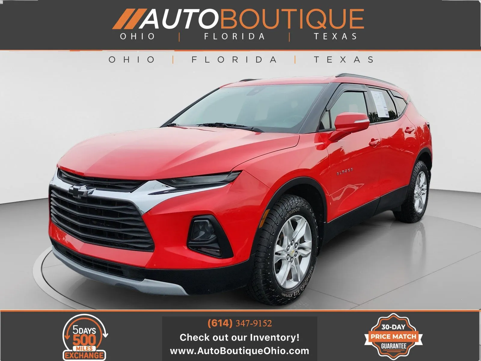 Red 2019 Chevrolet Blazer LT for sale in Columbus, OH