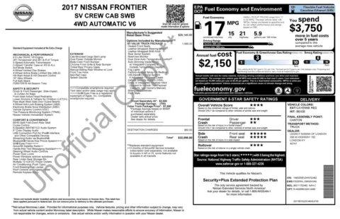 More photos of 2017 Nissan Frontier SV V6 at Auto Boutique Ohio, OH